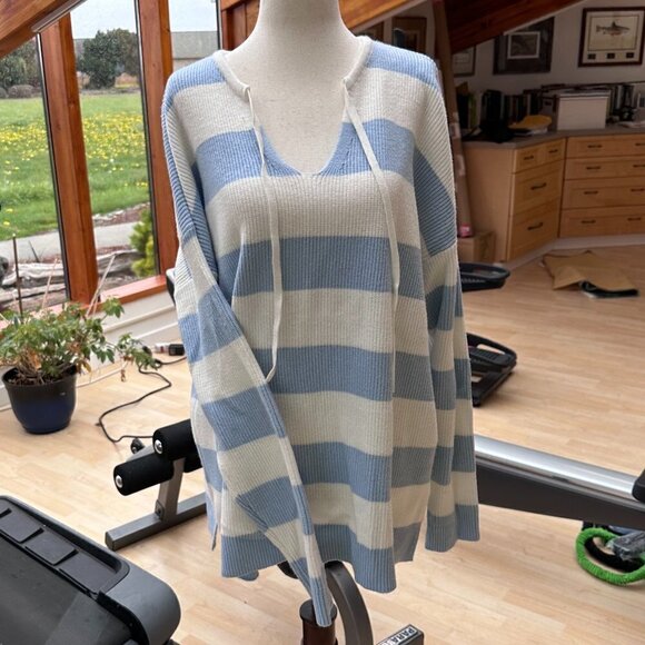 Isaac Mizrahi IMNYC Striped Sweater NWOT Super Soft XL - Picture 1 of 9